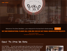 Tablet Screenshot of bonitaspringsbistro.com